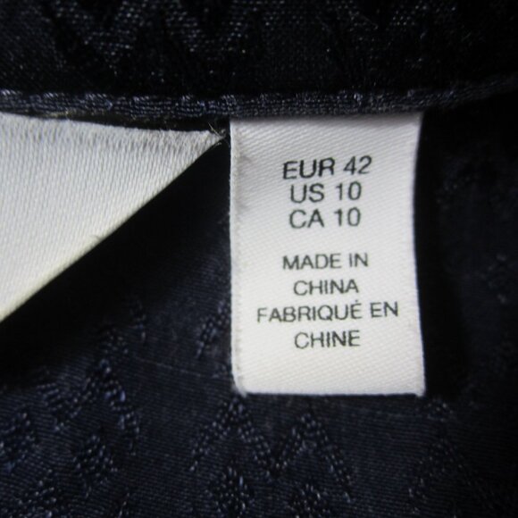 Stockholm Atelier & Other Stories Women 10 Navy Blue Cap Sleeve Gathered Dress - Picture 10 of 12